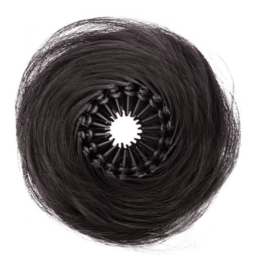 Extensions de cheveux de queue de cheval de postiche-Marron noir