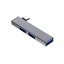 Adaptateur multiport USB C Hub USB 4 ports avec-Gris type c