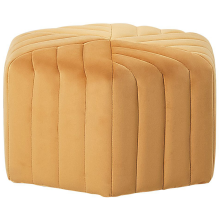 Pouffe MURIETTA Velvet Mustard
