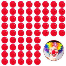 60 Stück rote Clownsnasen, geeignet für Cosplay, Halloween, Weihnachten, Partys und Kostüme