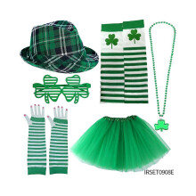 Ensemble de 6 costumes de carnaval pour la Saint-Patrick, idéal pour une fête costumée ou un cosplay.