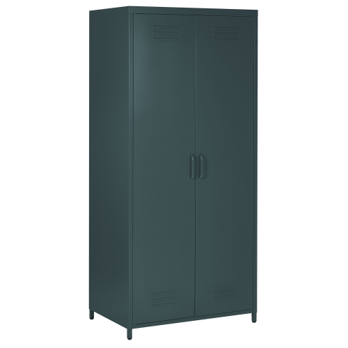 Beliani Storage Unit VARNA Metal Dark Grey