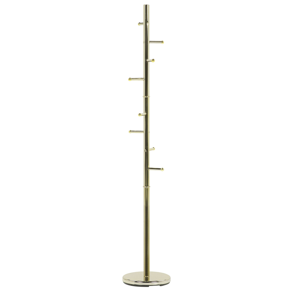 Beliani Coat Stand Clovis Gold