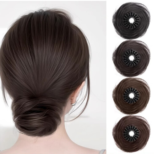 Extensions de cheveux pour femmes, postiche-Marron clair 2