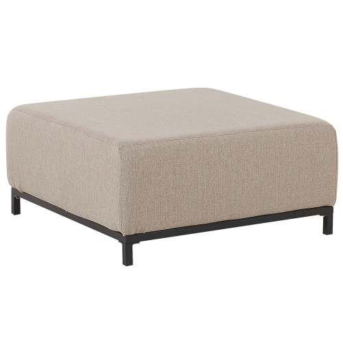 Beliani Ottoman ROVIGO Fabric Beige