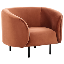 Armchair LOEN Velvet Orange