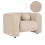 Beliani Armchair LEIREN Boucle Beige 1