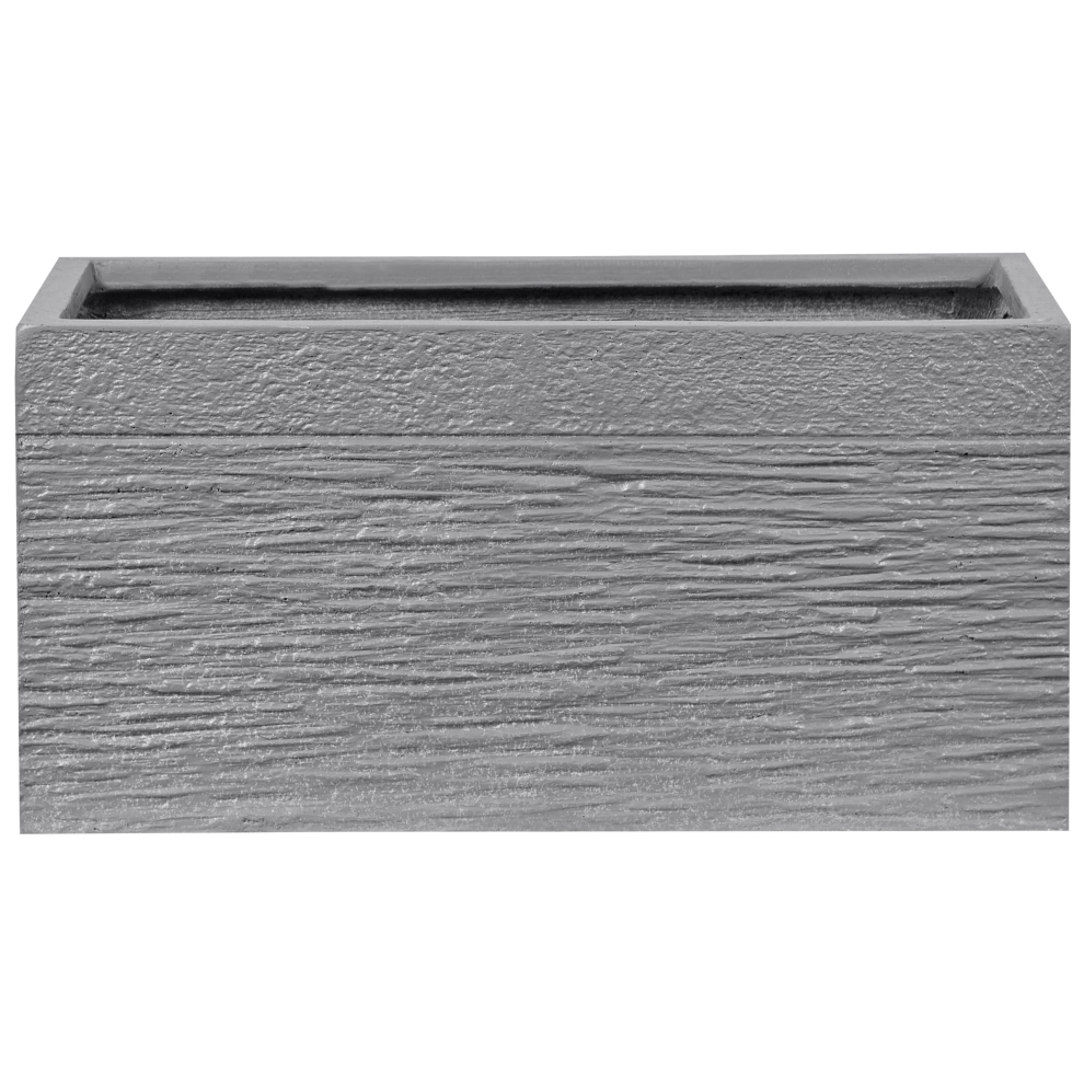 Beliani Plant Pot Myra 50 Cm Grey