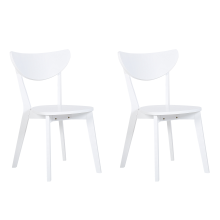 Set of 2 Dining Chairs ROXBY White