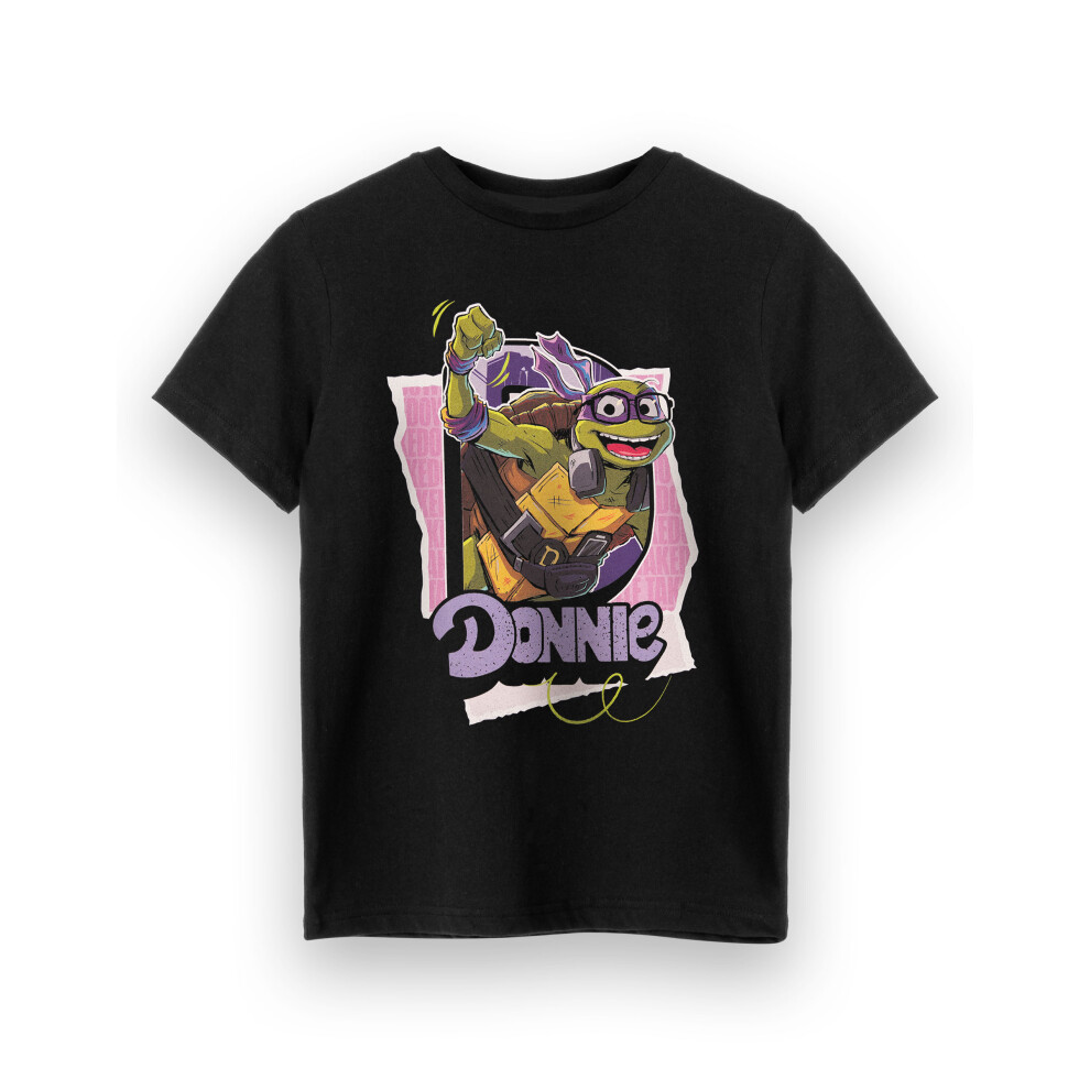 Teenage Mutant Ninja Turtles (3-4 Years) Short Sleeved T-Shirt (Boys Black)