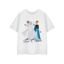 (3-4 Years) Disney Frozen Short Sleeved T-Shirt (Girls White)
