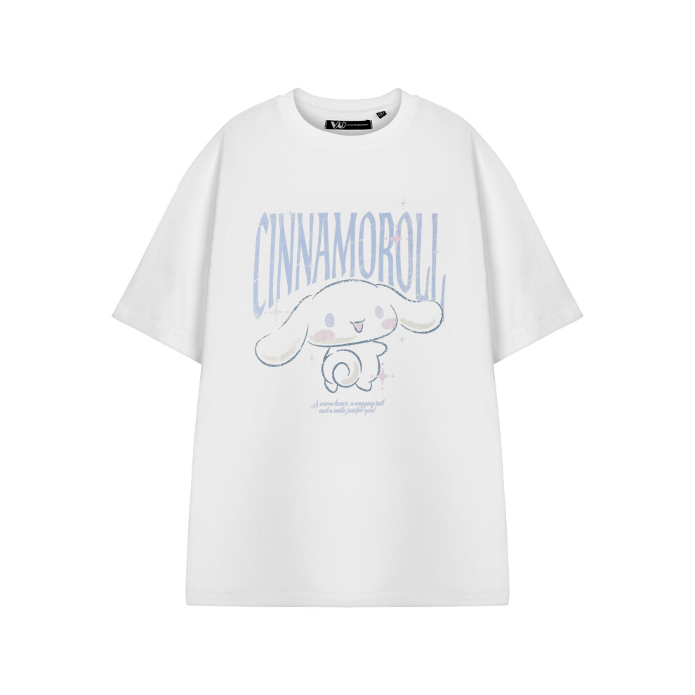 Hello Kitty (Small) Short Sleeved T-Shirt (Womens White)