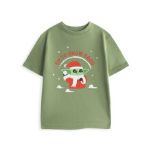 (5-6 Years) Star Wars The Mandalorian Short Sleeved T-Shirt (Unisex Kids Green)