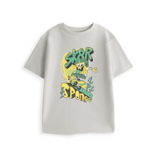 (3-4 Years) SpongeBob SquarePants Short Sleeved T-Shirt (Boys Grey)