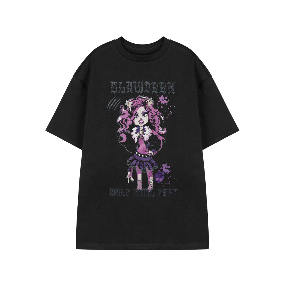 Monster High (X-Large) Short Sleeved T-Shirt (Womens Black)
