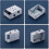 4 supports de store discrets de 5 cm (2 pouces) pour rail supérieur 4