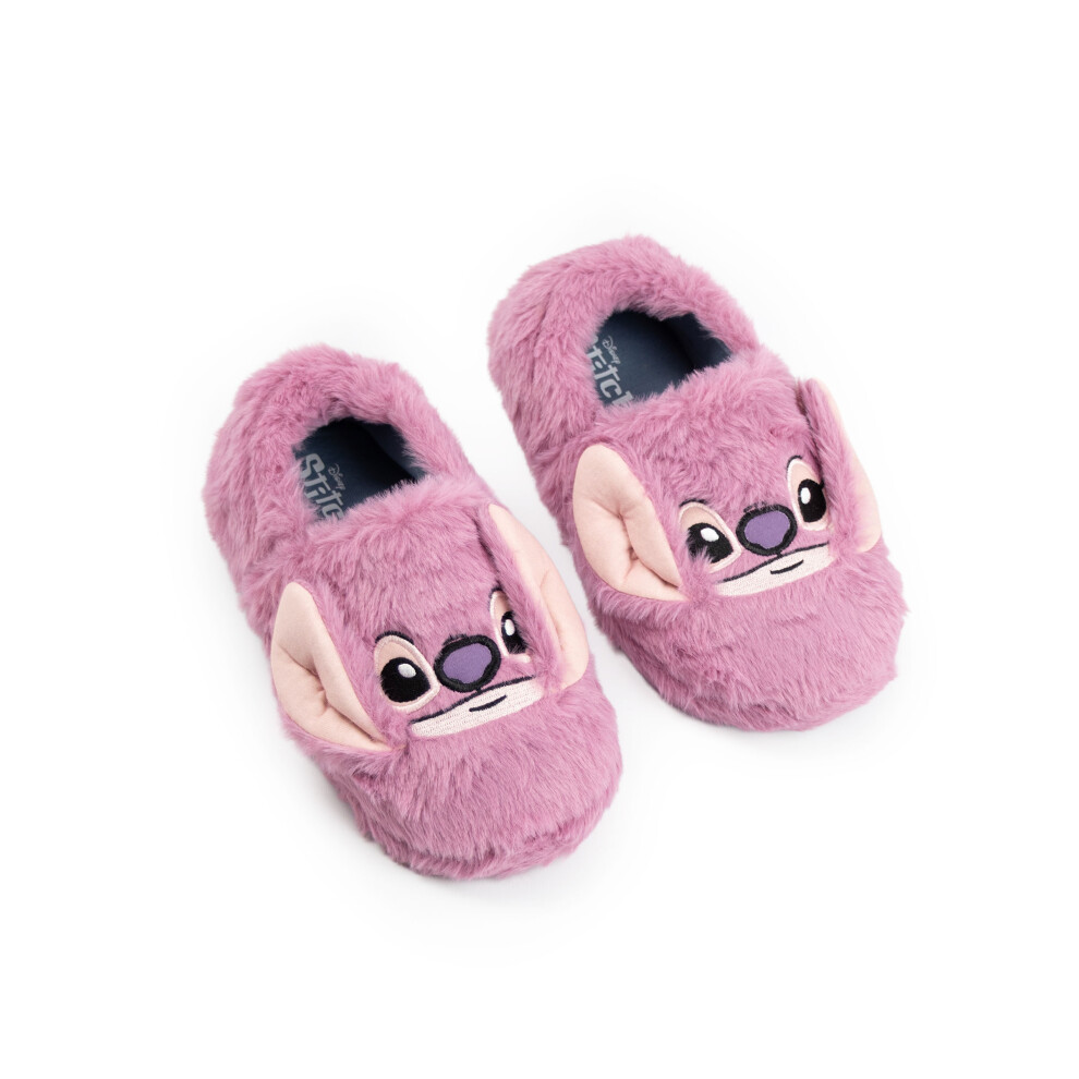 Disney (12 Uk Child) Lilo & Stitch Slip On Loafer Slippers (Girls Purple)