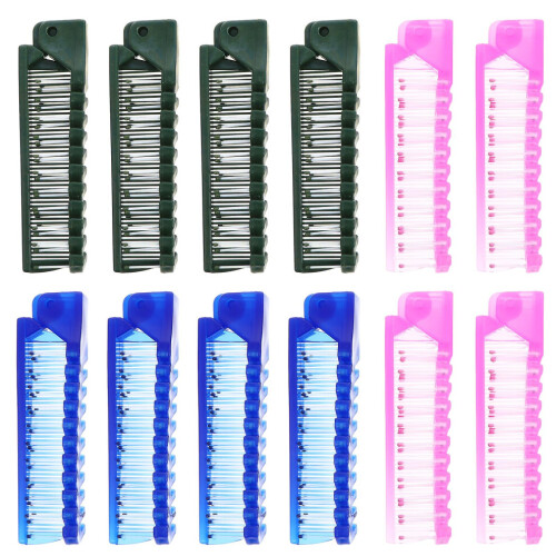12pcs Foldable Combs Portable Folding Comb Anti-static Hair Comb For Travel 1