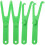 4pcs Dental Floss Holder Replacements Plastic Floss Handles For Tooth Cleaning 4