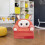 2 In 1 Plush Foldable Kids Sofa Backrest Armchair Foldable Children Sofa Cute 2