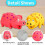 Squeaky Pig Hundleksaker, Som Oinkar Grunts, Slitstarka Leksaker 4