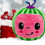 Plüschtier Maskottchen Wassermelone, kuschelig, 16 cm, hohe Qualität 2