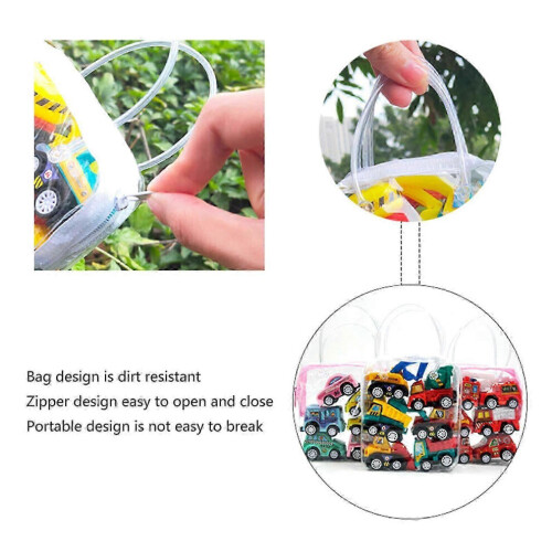 Set di 6 veicoli a spinta per bambini e bambine, modelli assortiti, struttura robusta, perfetti per 1