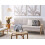Beliani Sofa Bed 3 Seater TJORN Fabric Beige 2