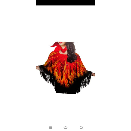 Flame Clothing Cape For Halloween Devil Costume Cosplay 2
