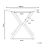 Beliani Dining Table ALTURA Transparent 90 cm 90 cm 3