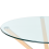 Beliani Dining Table ALTURA Transparent 90 cm 90 cm 5