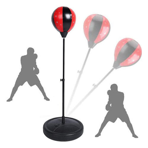 Boxball-Set mit Boxhandschuhen und höhenverstellbarem Boxsack 1