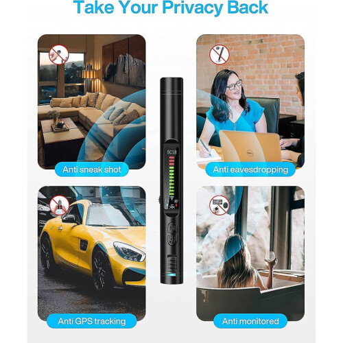 Camera Detector, Gps Tracker Detection, Rf Signal Scanner With 1m-8g Hz Wide Frequency Range And 12 2