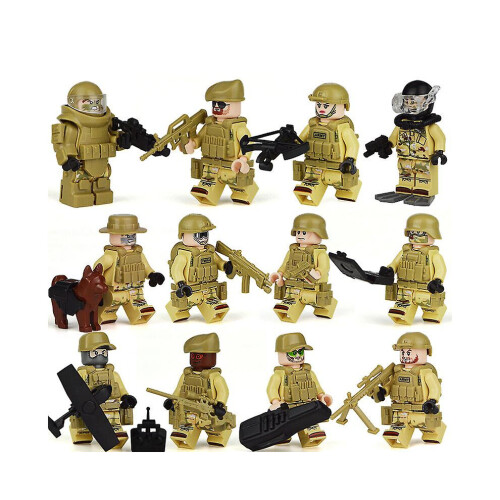 Navy Seals Flying Tigers Militär-Minifiguren 1