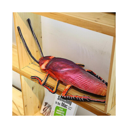 Vivid 3d Simulation Cockroach Plush Cushion Prank Props Insect Nap Toy 2