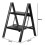 Traderight Small Step Ladder Foldable 150KG Carbon Steel Kitchen Steps Black 2