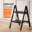 Traderight Small Step Ladder Foldable 150KG Carbon Steel Kitchen Steps Black 10