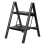 Traderight Small Step Ladder Foldable 150KG Carbon Steel Kitchen Steps Black 9