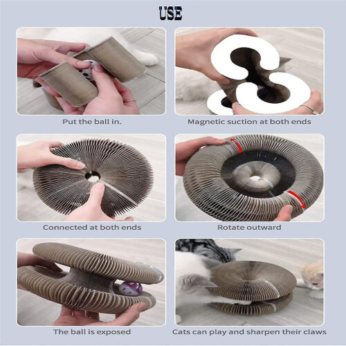 Magic Organ Cat Scratching Board, Interactive Cat Scratching Toy, Cat Grinding Claw Scratching Board 1