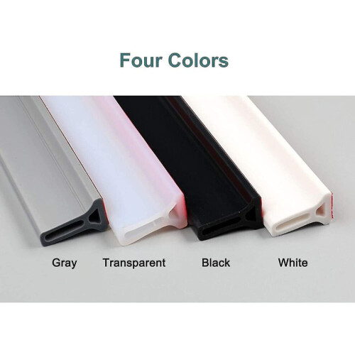 Folding Water Retention Strip For Shower, Self-adhesive Silicone 1