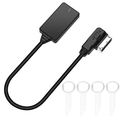Cavo adattatore Bluetooth wireless MMI Aux per audio, musica e auto con Bluetooth per A3 A4 B8 B6 Q5 2