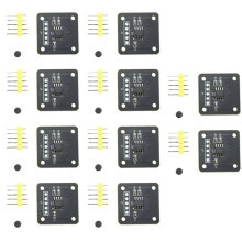 10 Piezas MT6701 Módulo de Encoder Magnético Sensor de Medición de Ángulo de Inducción Magnética de 14 Bits Reemplazo para AS5600