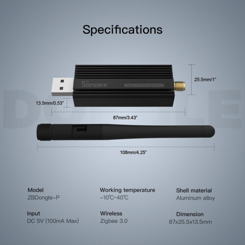 Zbdongle-p Universal Zigbee 3.0 Gateways For Smart Home Zigbee Bridge Usb Dongle Plus Wireelss Adapter 1