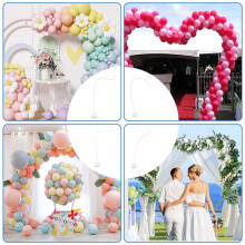 1,5x2,5m Verstellbares Ballonbogen-Ständer-Kit - Enthält Ständer und Gewichtete Basen, Geeignet für Veranstaltungsdekorationen