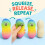 3 PCS Crunchy Peanut Squishy, Random Colour for  Face Squishy Peanut Durable Material Stress Relief Tools 1