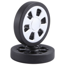 60X13mm Set of 8 Luggage Suitcase Replacement Wheels, PU Swivel Caster Wheels Bearings Repair Kits
