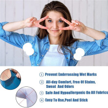 100Pcs Armpit Sweat Pads Underarm Pad Summer Deodorant Disposable Absorbent Liners Anti Perspiration Unisex