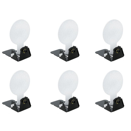 6X Small Miniature Inverted Target Metal Shooting Practice Targets Manual Reset Practice Targets