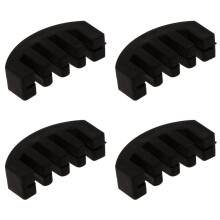 4X Violin Practice Heavy Black Rubber Violin Mute Silencer Acoustic Electric