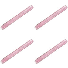 4X Glass Nail File Crystal Nail Shiner Buffers Block with Portable Case for Natural Nails